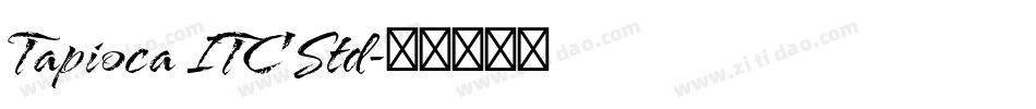 Tapioca ITC Std字体转换